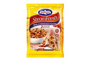 The company has introduced a new pyramid-style steam bag that it says helps keep the rice fluffy.